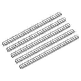 uxcell 5Pcs M3 x 40mm Fully Threaded Rod 304 Stainless Steel Right Hand Threads Bar Studs for Anchors Bolts, Clamps, Hangers and U-Bolts, M3-0.5 Thread Pitch