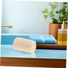 FOMIYES 8pcs Natural Loofah Sponge Pads Lightweight Exfoliating Body Scrubber