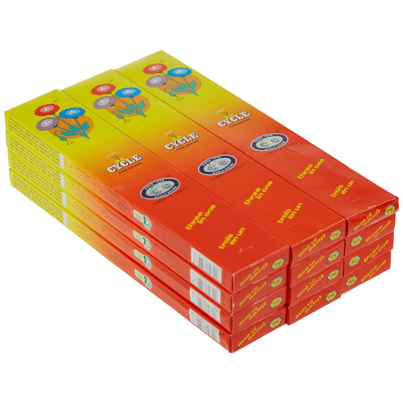 Cycle Incense Sticks 3 in 1 - Pack of 12