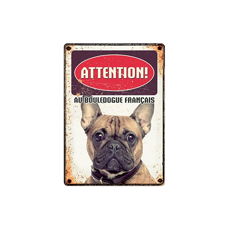 watchboard dog Bouledogue Francais 21 x 14,8 cm (FR)