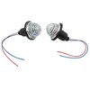 SHLPDFM 2 pcs/set Clear Front/Rear Dome Indicator Lamps Lights Lucas