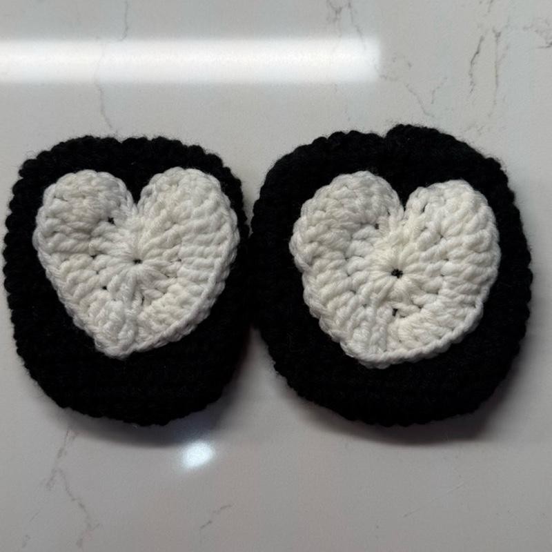 Crochet AirPod Max Covers - Color: Pink Heart