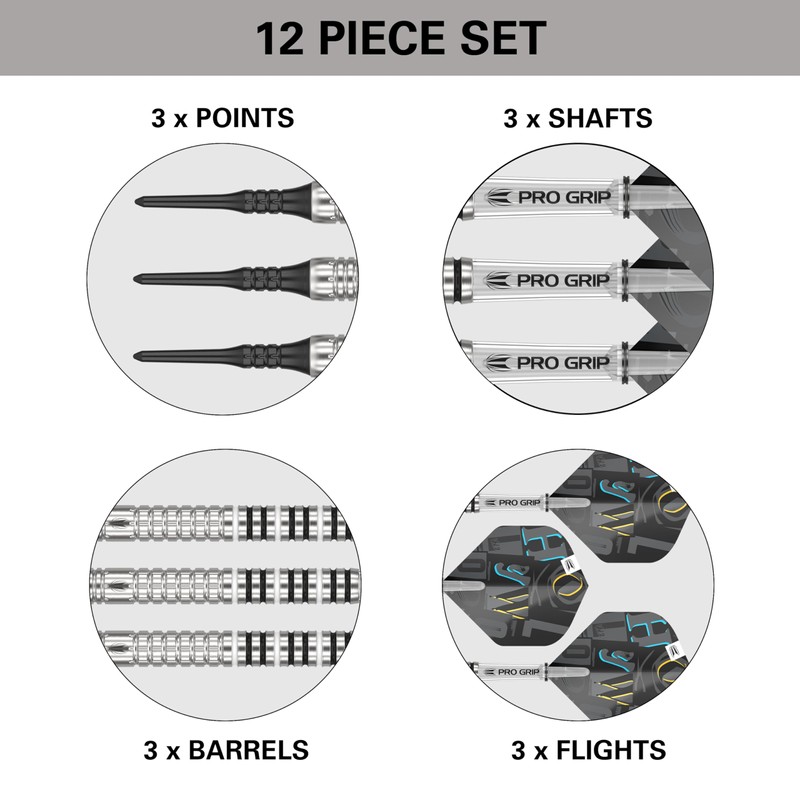 Target Darts Chris Dobey G1 19G 90% Tungsten Soft Tip