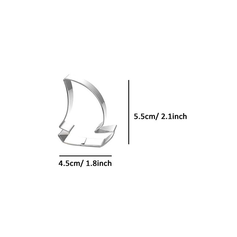 ZDYWY Sailboat Boat Ship Shaped Cookie Cutter
