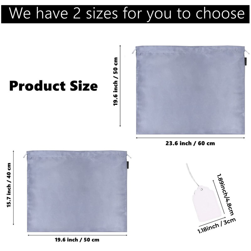 2 Pack Dust Bags for Handbags Silk Dust Cover Bag
