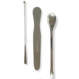 Commercial [Stainless Steel Spatula 3 Kinds Each Set of 1, Cream, etc., Toiletry Various] Pack with Scoop Pick WHEN