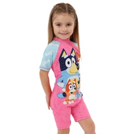 Bluey Swimsuit | Girls One Piece Swimsuits | Bathing Suit Girls | Pink 2T