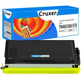 Cruxer Compatible Toner Cartridge Replacement for TN460 TN-460 Used for HL-1440 HL-1435 HL-1240 Intellifax 4100 4100e 4750 MFC-8600 MFC-8500 MFC-9700 DCP-1400 Printers ( Black , 1-Pack )