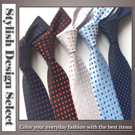 ONE LIMITATION NK003 Men's Necktie, Dot, Solid Suit, Business, Casual, Stylish,