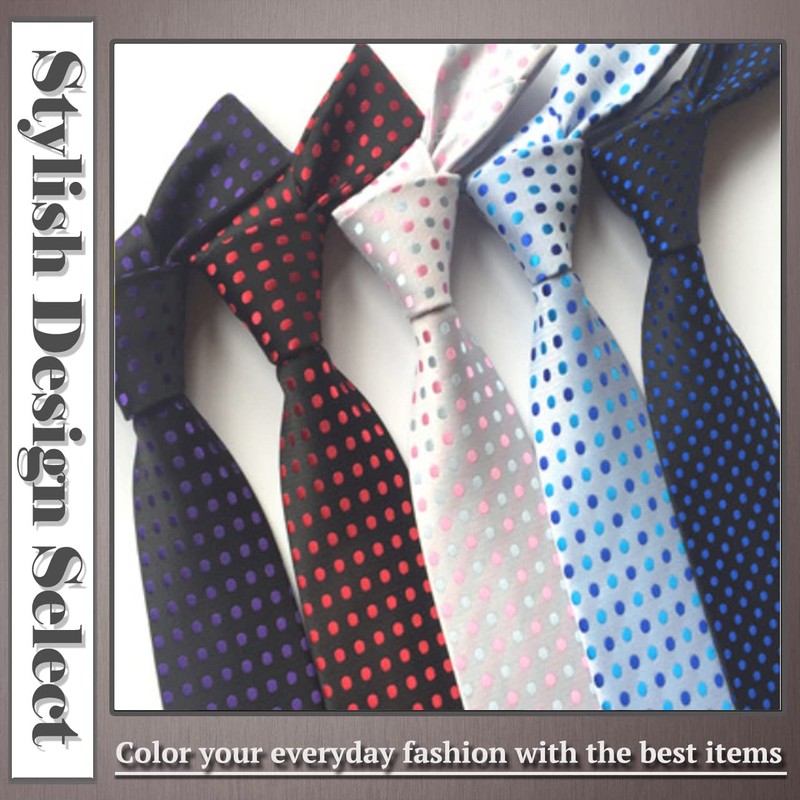 ONE LIMITATION NK003 Men's Necktie, Dot, Solid Suit, Business, Casual,