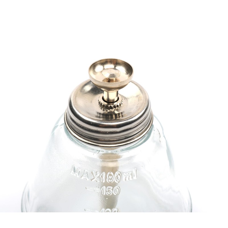 1 Pcs,6 Oz Glass Dispenser Bottle for Nail Polish Remover,Empty