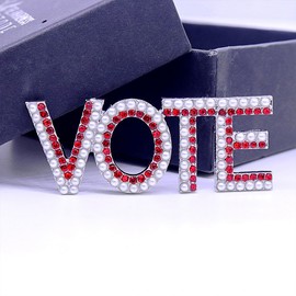 Society Voting Jewelry Group Members Letters Vote Brooch Pin Delta Greek Club Gifts