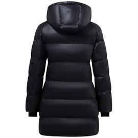 wantdo Women's Winter Puffer Jackets Warm Winter Jacket Waterproof Quilted Parka (Black S)