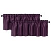Aiking Home (Pack of 2) Solid Faux Silk Window Valance,