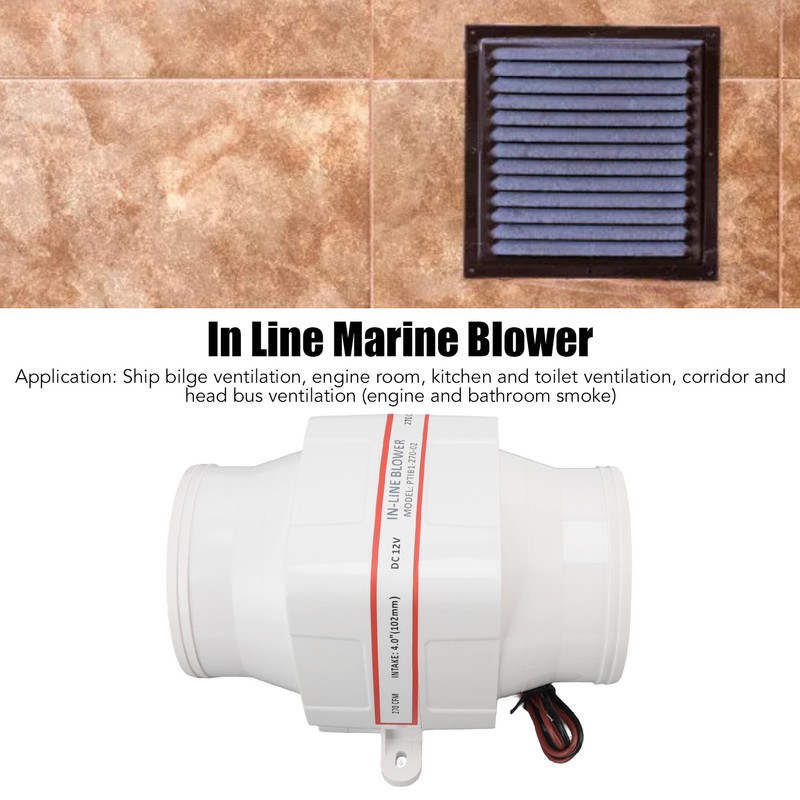 12v Electric In Line Blower ABS Shell Marine Boat in