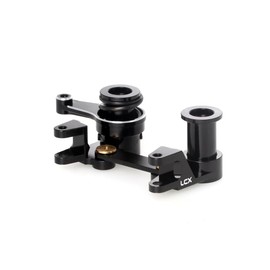 LCX Racing 1/10th RC Crawler Car CNC Aluminum Steering Bellcranks Drag Link Set Steering Kit for Traxxas Drag Slash, Upgrades Parts Accessories