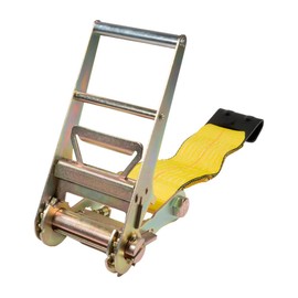 Mytee Products Ratchet Tie-Down Straps with Flat Hooks, 4" x 30' Ratchet Straps Yellow | 16,200 Lbs Breaking Strength | TieDown Ratchet Straps for Flatbed, Truck, Trailers Pickup (4 Pack)