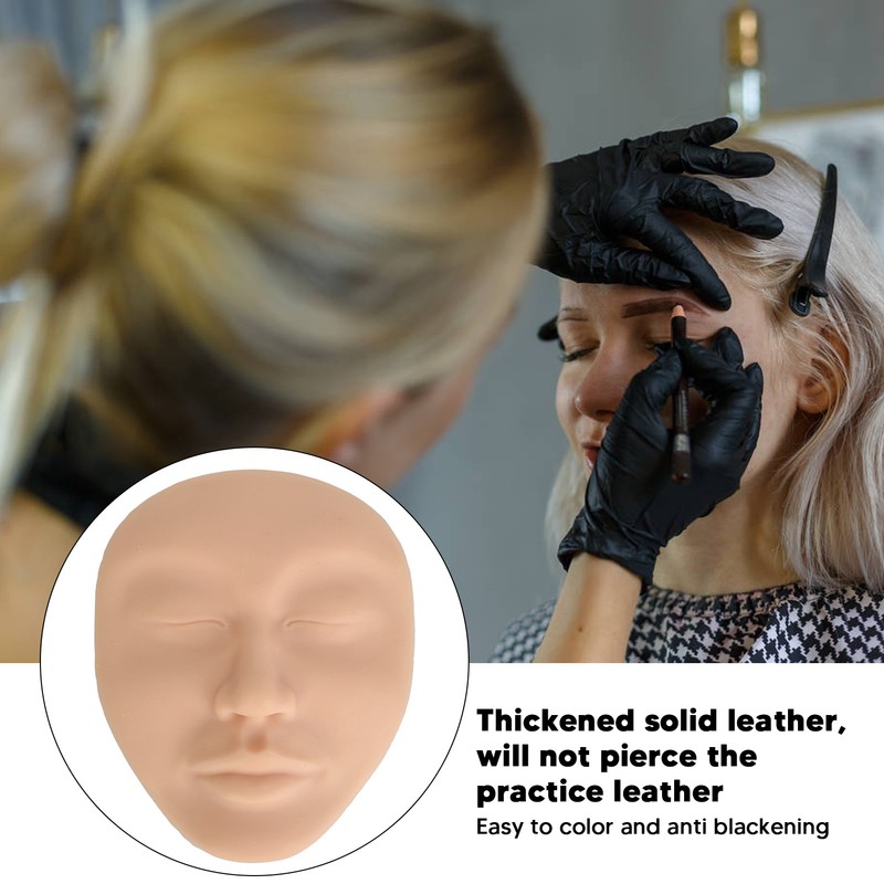 5D Makeup Practice Mannequin Solid Silicone Elastic Soft Microblading Supplies