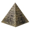 Gazechimp Metal Egyptian Pyramid Model Figure Statue for Home Office