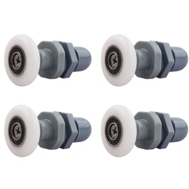 Qikuver 4PCS Shower Door Rollers, Roller Diameter 25mm for The Bathroom Glass Sliding Door Pulleys/Runners/Wheels,Strong Load-Bearing Capacity, Ultra-Quiet Shower Glass Door Rollers Replacement (25MM)