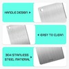 XQMMGO Titanium Chopping Board, Stainless Steel, Double-Sided Food Grade, Easy