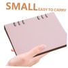 STOBOK Thicken Binder Notebook Office Diary Binder Rings A4 Portable