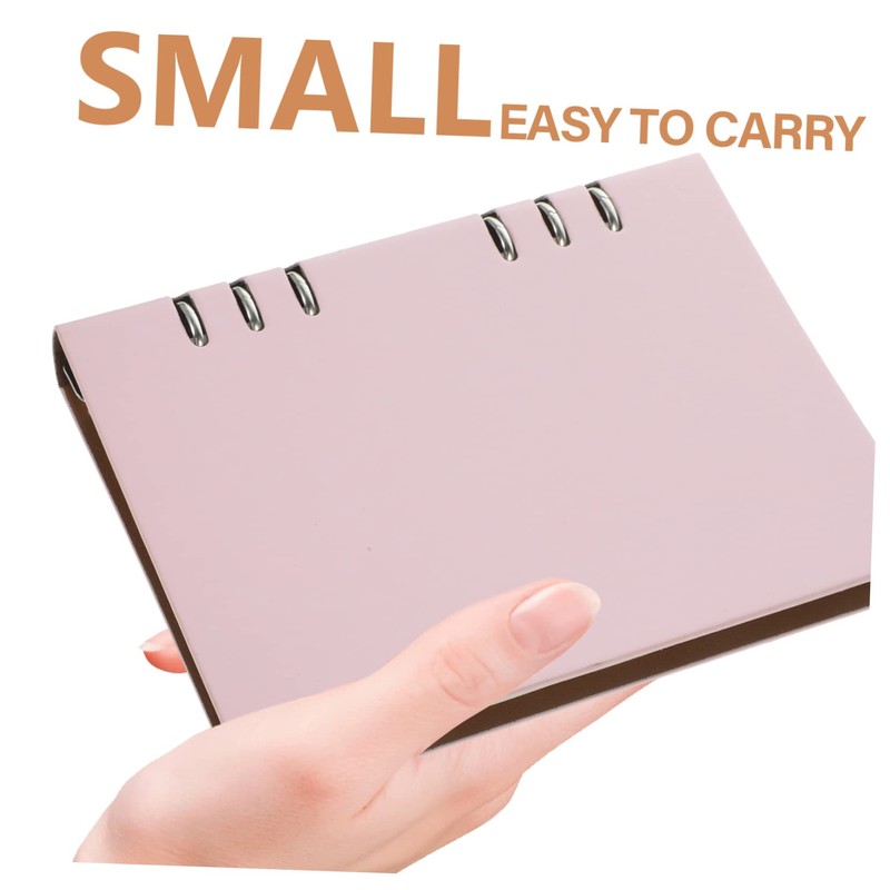 STOBOK Thicken Binder Notebook Office Diary Binder Rings A4 Portable