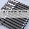 MiSiBao 0.7mm Black Ink Gel Ink Rollerball Pens 2 in