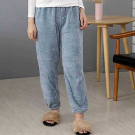 Microfiber Fleece Pajama Pants Blue