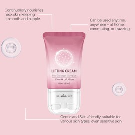 Crema reafirmante con péptidos, hidratante antiedad con múltiples péptidos, reafirma la piel flácida del rostro y el cuello, aumenta la elasticidad, suaviza las arrugas y líneas de expresión (PCS1)