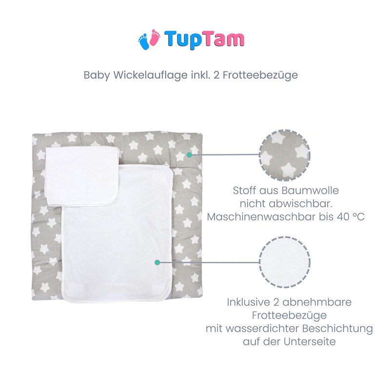 TupTam changing mat incl. 2 terry cloth covers model MAR02579,