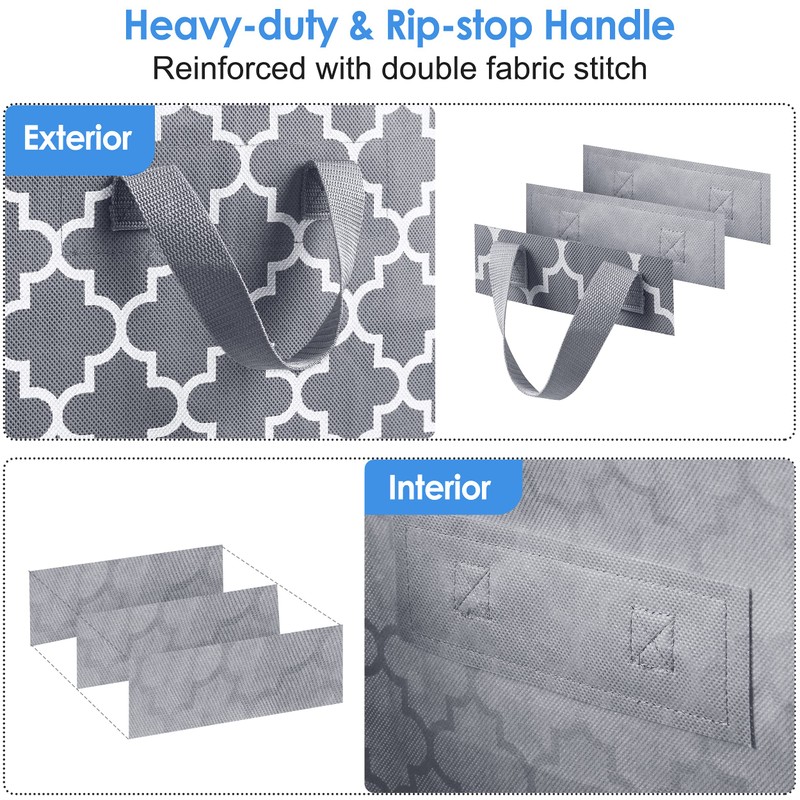 WISELIFE Storage Bags 2 Pack/100L Large Blanket Clothes Organization and