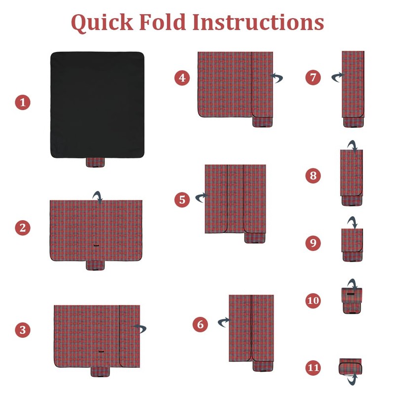 Alaoo Picnic Blanket,Extra Large Waterproof Picnic Mat with Carrying Handle