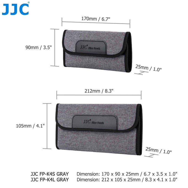 JJC 4 Pockets Filter Case for Round Filter Up to