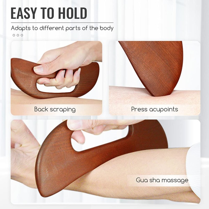 Scienlodic Gua Sha Massage Tool,Wood Therapy Massage Tools,Lymphatic Drainage Tool