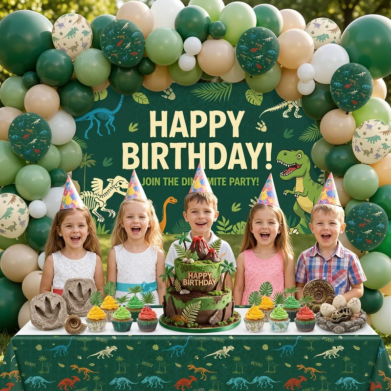 Glavatrix Dinosaur Cupcake Liners 200 Ct Standard Size Boys Birthday