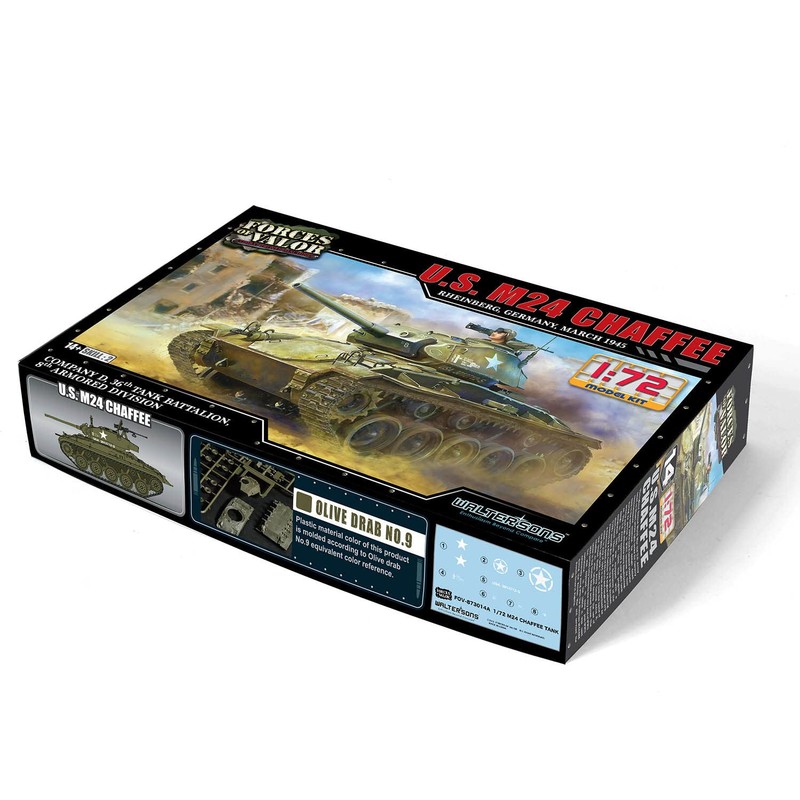 Forces of Valor - U.S. M24 Chaffee 1:72 Model Kit