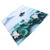 Blackout Curtains Waterproof Flower Pattern Shower Curtain Window Panels for