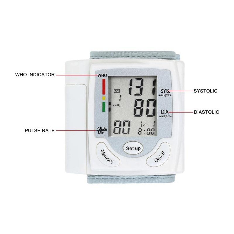 Monitor de Presión de fácil lectura, PressuCool, MXPEU-001, 1pza, Blanco,