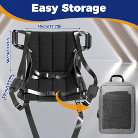 Patient Lift Transfer Belt for Wheelchair to Car/Bed, Emergency Evacuation Chair Stair Lift Assist pad, Portable Home Slide Board Sling Seat Cushion for Transferring elderly and Disabled People.