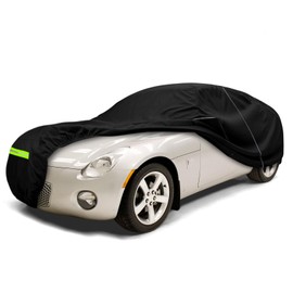 Waterproof Car Cover Replace for 2006-2010 Pontiac Solstice/GXP 2-Door Coupe & Roadster, 210T All Weather Classic Car Covers with Zipper Door & Lock for Snow Rain Dust Protection