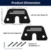 Sun Visor Repair Kit Visor Mounting Clips Aluminum Black Sun