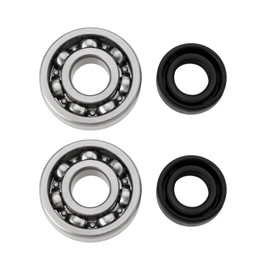 eMagTech Set of 2 crankshaft bearings and shaft seals compatible with Stihl BG56 BG66 BG86 SH56 SH85 SH86 main bearing seal reconstruction 9503 003 0246