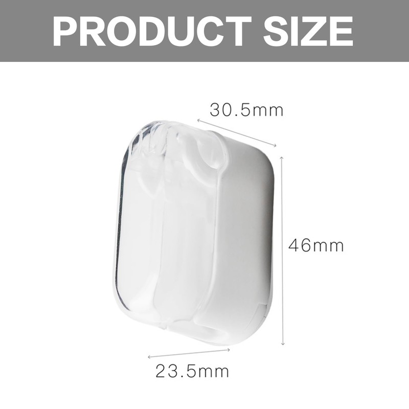Wall Mounted Toothbrush Holder, Self-Adhesive Bathroom Storage Rack, Clear Plastic
