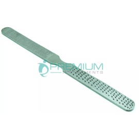 PREMIUM INSTRUMENTS 3× Foot Nail File 4 Sided 6" Stainless Steel PREMIUM INSTRUMENTS