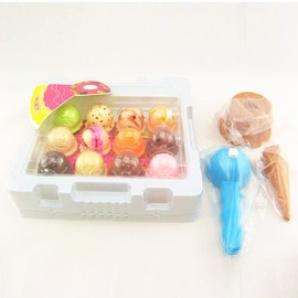 Mymiyou Ice Cream Stacking Tower Balance Game Food Pretend Play Toys Set for Kids