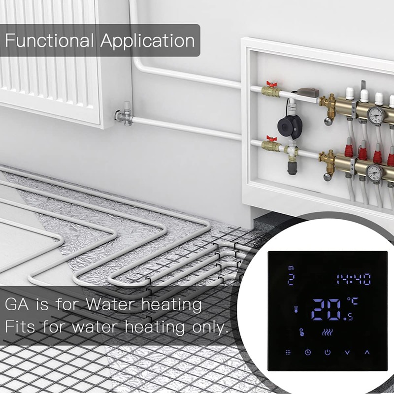 Wengart Heating Thermostat Programmable Room Thermostat Digital Wall Thermostat WG607,