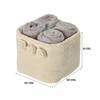 Casatessile Bathroom Lavette with Fabric Basket Set of 4 Roses