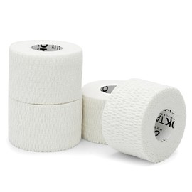 OK TAPE Sports Thumb Tape, 4 Rolls Athletic Tape for Weightlifting and Hook Grip, Stretch Tearable Workouts, Breathable and Durable Adhesive Tape (1.5in x 5yard, White)