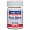 Lamberts Iron 14mg (as Citrate) Tablets (100). BBE 01/2027